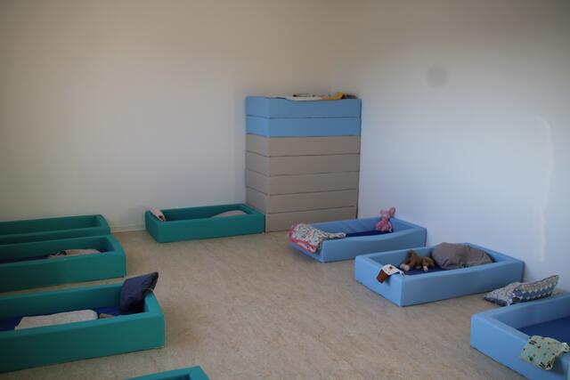 Schlafgelegenheiten für die Krippenkinder