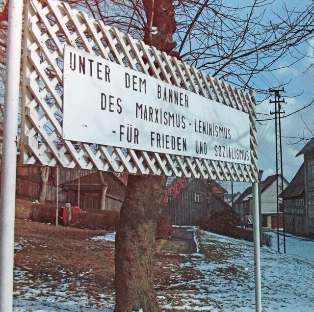 Sozialistische Parole in Benneckenstein | Foto: jd