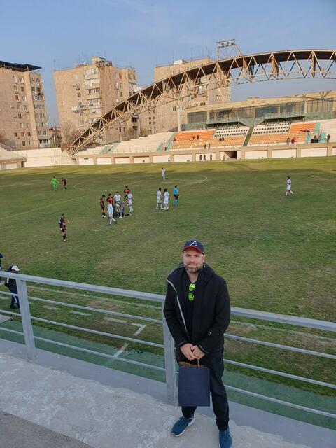 Daniel Barthold besuchte ein Spiel des SC Mika Yerevan gegen Shirak Gyumri II, in der 2. Armenischen Liga | Foto: Barthold