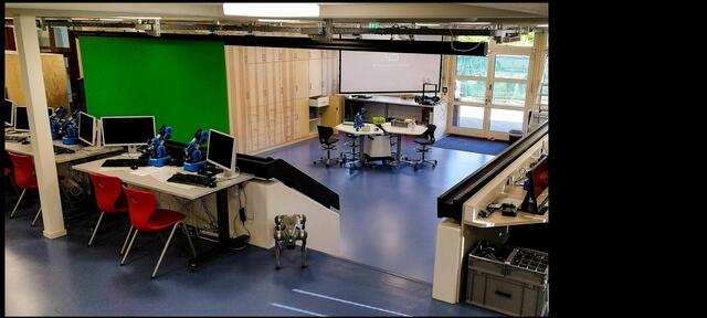 Blick in das Digilab des Medienzentrums Landkreis Harburg, das als Vorzeigeprojekt bei der Konferenz zum Digitalpakt Schule in Berlin das Land Niedersachsen vertrat | Foto: Landkreis Harburg