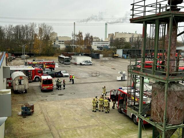 Das dritte Szenarium stellte einen Unfall mit einer U-Bahn nach | Foto: FF Leversen-Sieversen