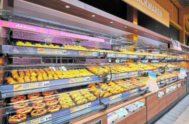 Der ansprechende Backshop mit rund 30 Produkten | Foto: Aldi Nord, Teamfoto: cku