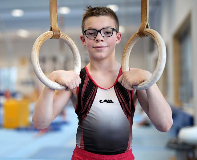 Der 13-jährige Max Henri Hermann (TSV Buchholz 08) war am heutigen Samstag im Saarland auf Bundesebene am Start - nur die Ringe musste er an diesem Wettkampftag noch auslassen | Foto: TSV 08