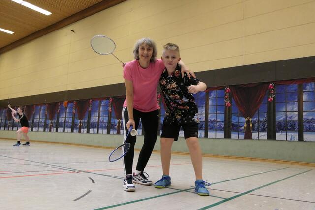 Christine Borrmann u. Emil Pasemko-Badminton kennt kein Alter | Foto: Heike Koch/BSV