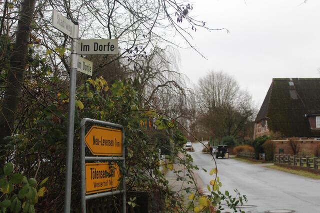 In die Straße "Im Dorfe" soll die Tempotafel hin | Foto: pm