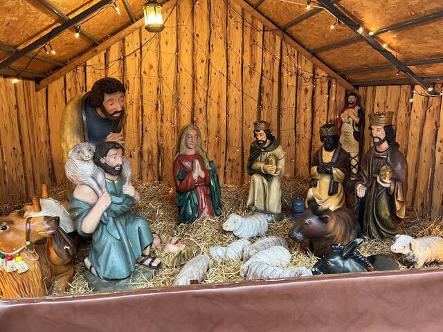 Hübsch anzusehen, die Krippe auf dem Buxtehuder Weihnachtsmarkt. | Foto: sapo