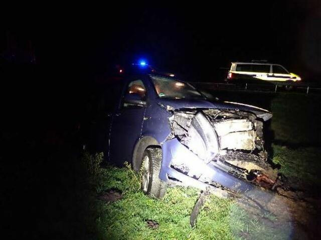 Der verunfallte Pkw | Foto: Polizei