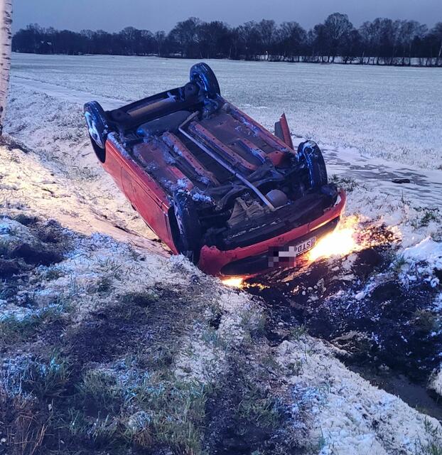 Unfall in Ritschermoor | Foto: Polizei