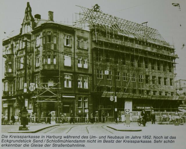 Der Neubau der Sparkasse in Harburg im Jahr 1952 | Foto: Sparkasse Harburg-Buxtehude