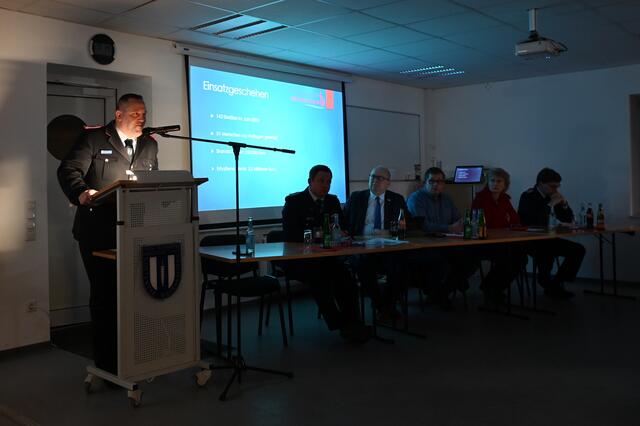 Ortsbrandmeister Jörg Bastian blickt auf ein ereignisreiches Jahr 2024 zurück. | Foto: Freiwillige Feuerwehr Wiepenkathen / Daniel Beneke