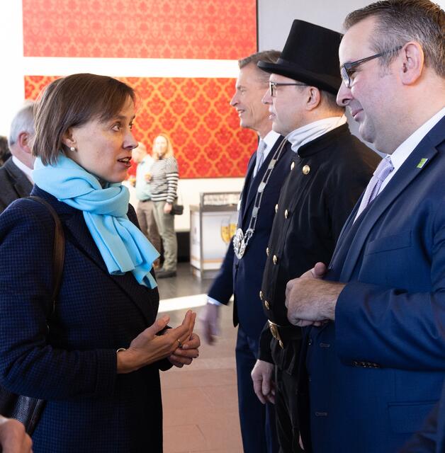 Dr. Cornell Babendererde (CDU, li.) im Gespräch mit Jan Bauer (CDU) | Foto: Stadt Buchholz
