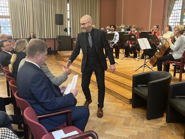 Ankommen beim Neujahrsempfang im Stader Rathaus. | Foto: Sandra Polenz