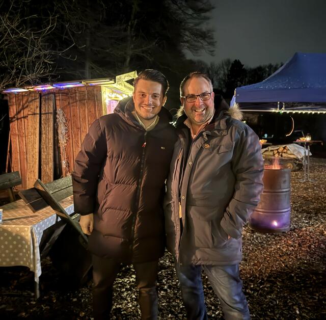 Treffpunkt Lohof-Café: Max Müller (li.) und Jan Bauer | Foto: Giko Krömker