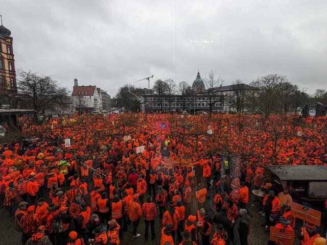 Vor dem Landtag in Hannover  | Foto: Wochenblatt