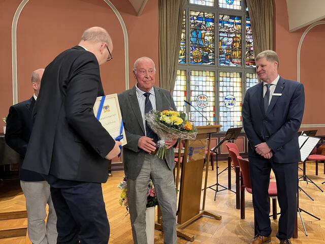 Ehrung eines Lebenswerkes von Rudi Steinkamp. | Foto: Sandra Polenz