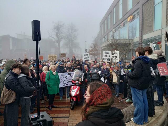 Bei der Demonstration in Buchholz | Foto: Cornelia Cornels-Selke