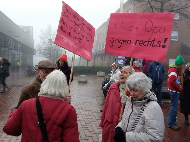 Bei der Demonstration in Buchholz | Foto: Cornelia Cornels-Selke