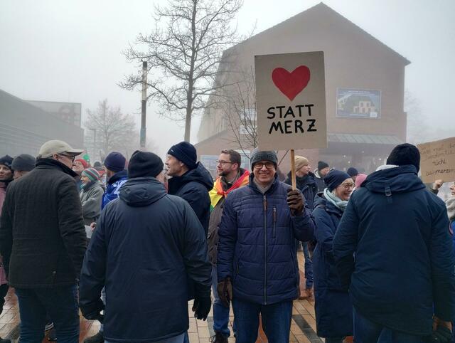 Bei der Demonstration in Buchholz | Foto: Cornelia Cornels-Selke