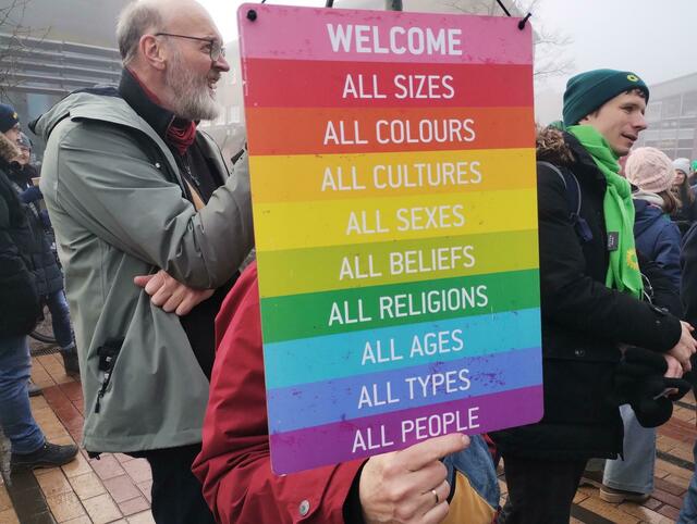 Bei der Demonstration in Buchholz | Foto: Cornelia Cornels-Selke