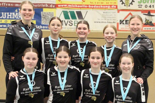 Die U14-Mädchen des MTV Wangersen haben die Landesmeisterschaft gewonnen. | Foto: MTV Wangersen