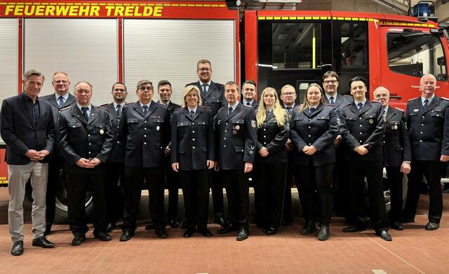 Die Ortsfeuerwehr Trelde feierte bei ihrer Jahreshauptversammlung diverse Ehrungen und Beförderungen | Foto: Freiwillige Feuerwehr der Stadt Buchholz i. d. Nordheide