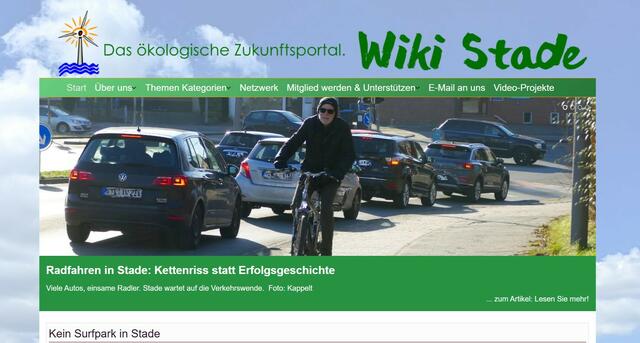 Das Online-Portal liefert zahlreiche Informationen über Stade - viele aus einem kritischen Blickwinkel | Foto: Screenshot Internet