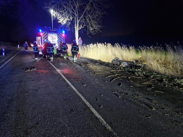 Die Unfallstelle | Foto: Freiwillige Feuerwehr der Samtgemeinde Lühe