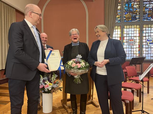 Ein herzliches Lachen zeichnet von Susanne von Hennig beim Neujahrsempfang und bei ihrer täglichen Arbeit aus. | Foto: Sandra Polenz