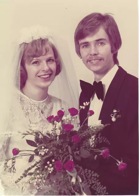 Die Hartmanns am Tag ihrer Trauung am 7. Februar 1975 | Foto: Hartmann