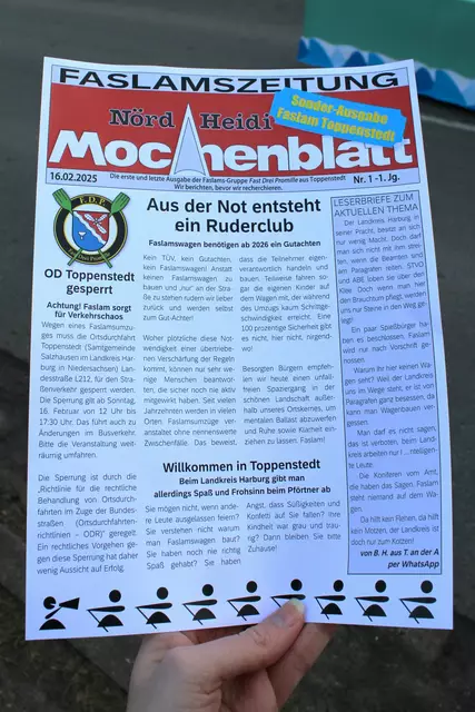 Das MOCHENBLATT Nörd Heidi berichtete in einer Sonderausgabe über die Umstände der F. D. P. | Foto: ab