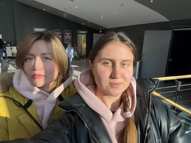Khrystyna und Olena Fliustykova vor ein paar Wochen in Hamburg | Foto: Fliustykova
