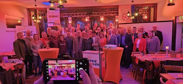 Von der Wahlparty der Freien Wähler: Andreas Oppermann | Foto: Oppermann