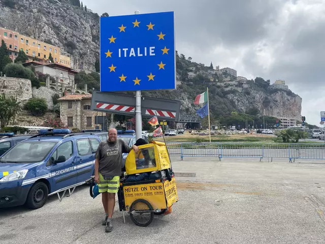 Karsten Rinck am 12. Juli 2023, in Italien, Land Nummer 15 | Foto: Karsten Rinck