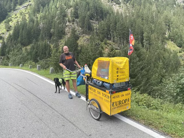 Am 14. September 2023:Karsten Rinck und seine Lotte bezwingen den Silvretta-Pass in Österreich rückwärts | Foto: Karsten Rinck