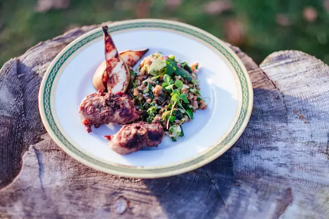 Eine schmackhafte Rezept-Idee: Nutria mit Rye-Sotto und Grillbirne | Foto: RBD/DJV