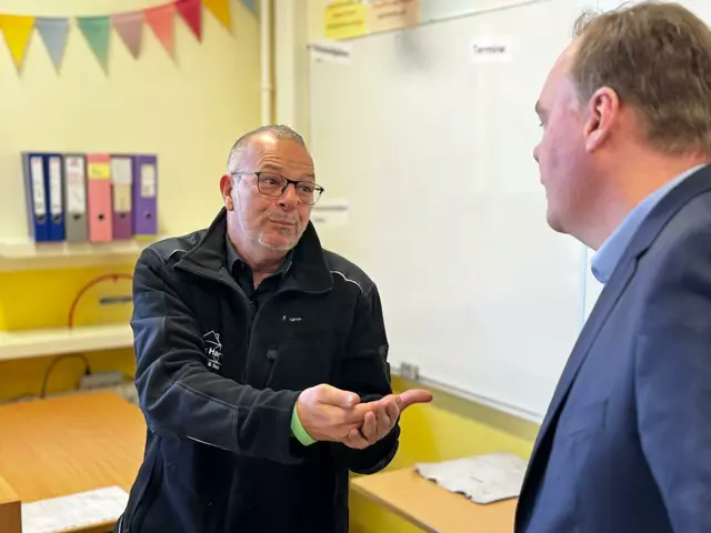 Frank Harth und Bürgermeister André Wiese | Foto: cku