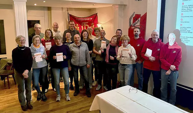 Geehrte und Sportabzeichen-Absolventen des TV Welle | Foto: TV Welle