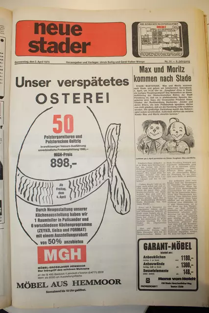 So sah die Titelseite der Neuen Stader im Jahr 1975 aus  | Foto: WOCHENBLATT