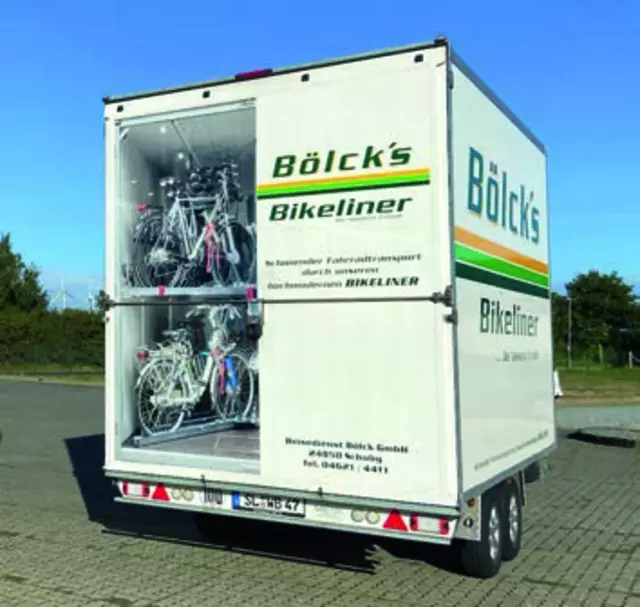 Im neuen Fahrradanhänger sind die Fahrräder sicher | Foto: Böcl