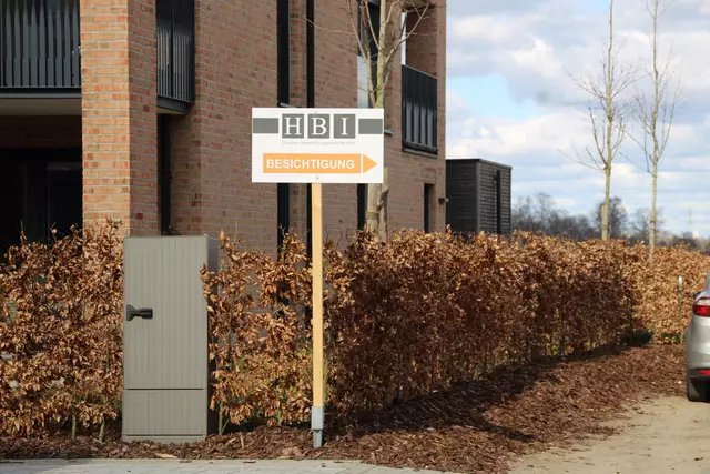 Die Musterwohnung ist gut ausgeschildert