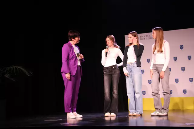 BSV Rhönrad: Jule Timm (v. li.), Emilia Scheffer und Pia Delz