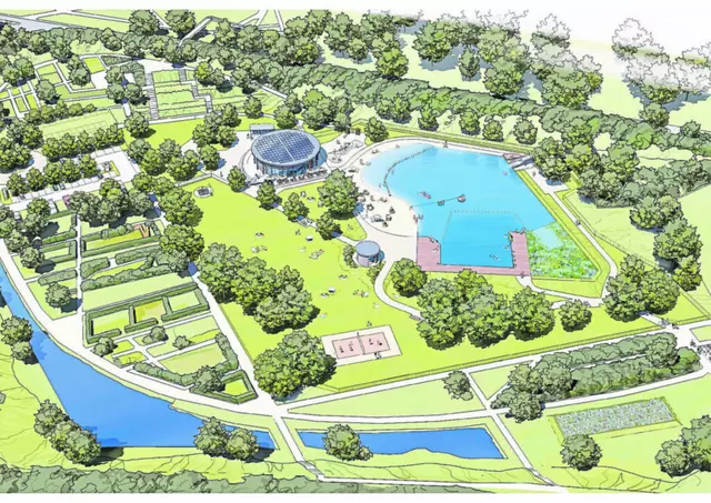 Das Winsener Naturbad - hier der Überblick im Entwurf - wird am 2. Mai eröffnen | Foto: Polyplan-Kreikenbaum Gruppe GmbH