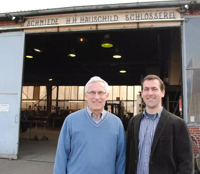 Hans-Heinrich Hauschild (62) und sein Sohn Stefan (36) schauen positiv in die Zukunft