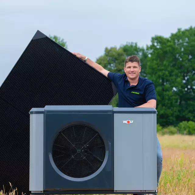 "Solaranlage und Wärmepumpe ist eine ideale Kombination", sagt Malte Twesten, Geschäftsführer der Firma heimWatt | Foto: heimWatt
