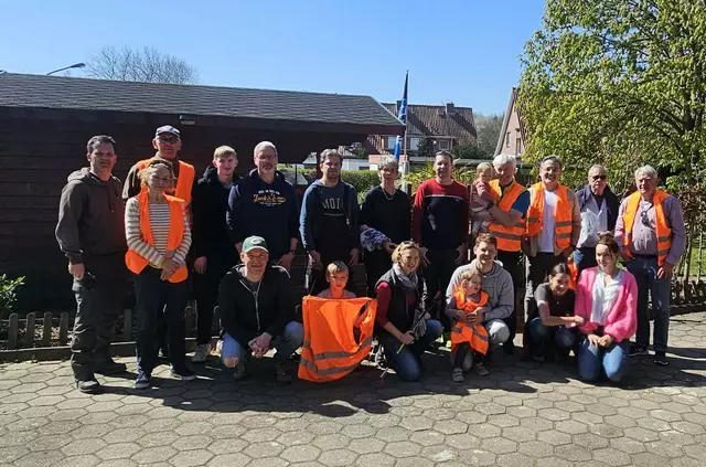 Helfer des TuS nach erfolgreicher Sammlung | Foto: TuS Fleestedt