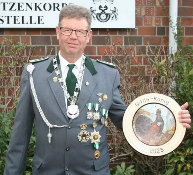 Heiko Rehwinkel ist der Gilde-König 2025 | Foto: Schützenkorps Stelle von 1921 e.V.