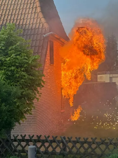 Bei der Einsatzübung | Foto: Lars Otten, FF Rosengarten