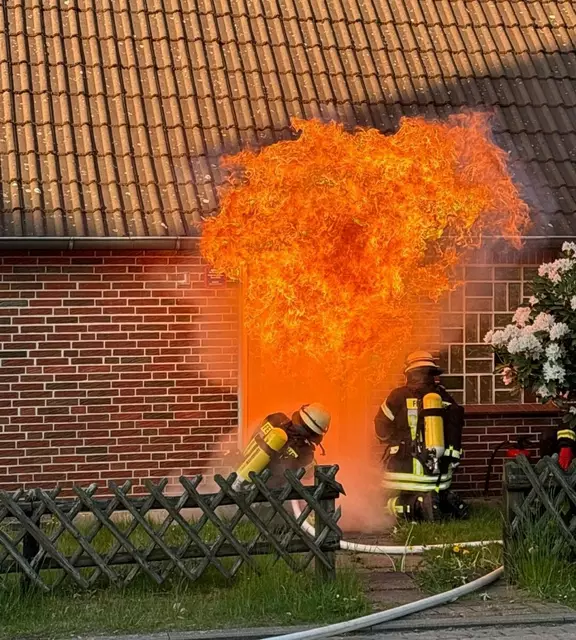 Bei der Einsatzübung | Foto: Lars Otten, FF Rosengarten