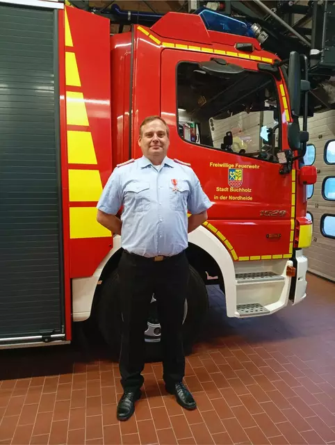 Florian Marks legte sein Amt als Ortsbrandmeister in Buchholz nieder | Foto: Feuerwehr Buchholz