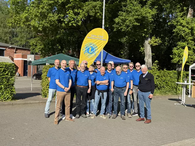 Die Mitglieder des Lions Club Buchholz-Nordheide vor dem Start | Foto: ssc